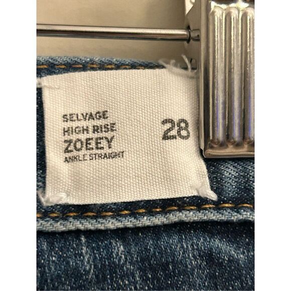 NWT Hudson Selvage High Rise Zoeey Ankle Straight Jeans 28 - Picture 5 of 11